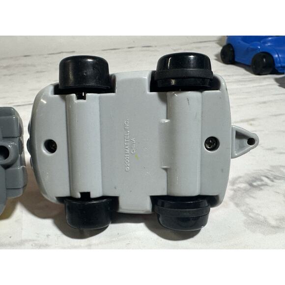 Fisher Price Little People Taxi Cab Yellow Two Seater Red Car Lot Mattel 2001 - Picture 7 of 7